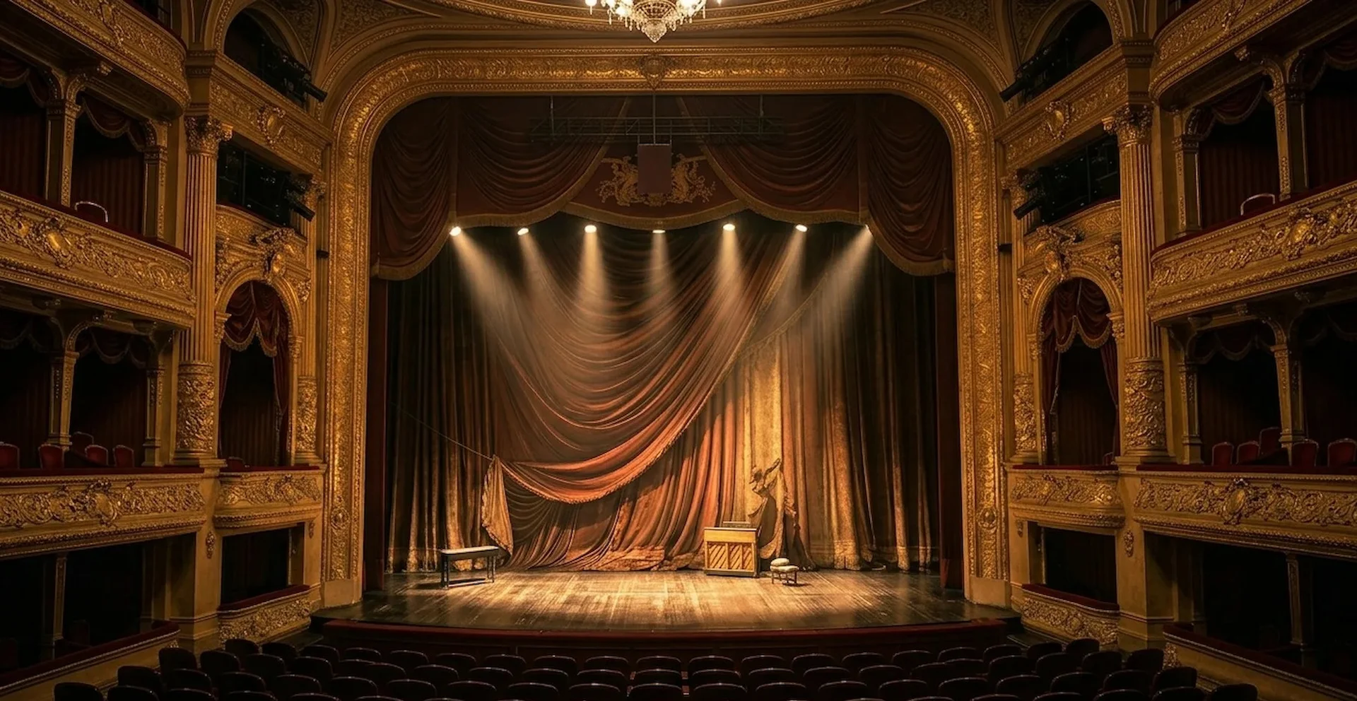 Theater-Bühne als Hintergrund für den Menü-Planer